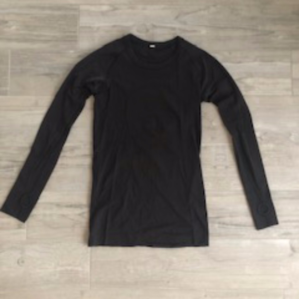Lululemon Swiftly Tech Long Sleeve Black Size 4